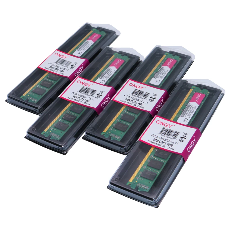 Оперативная память ONGY DDR3, 2 Гб, 1600 МГц, для настольной памяти, 240pin, 1,5 в, Новая Память DIMM для компьютера, оперативная память PC3L-1600U ddr 3 для Intel и AMD