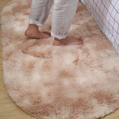 Soft Faux Fur Area Rug Carpets Living Room Long Plush Oval Carpet Artificial Wool Sheepskin Shaggy Rugs Floor Mat For Bedroom | Дом и сад