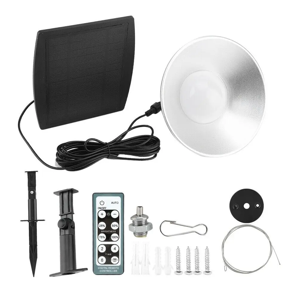 

28LED Chandelier Solar Light 3W with Remote Control Aluminum Lampshade Solar LED Bulb Hanging Light for Outdoor Garden Yard