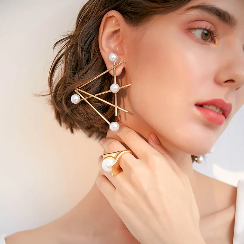 

Женские серьги-иглы из серебра 925 пробы, в Корейском стиле