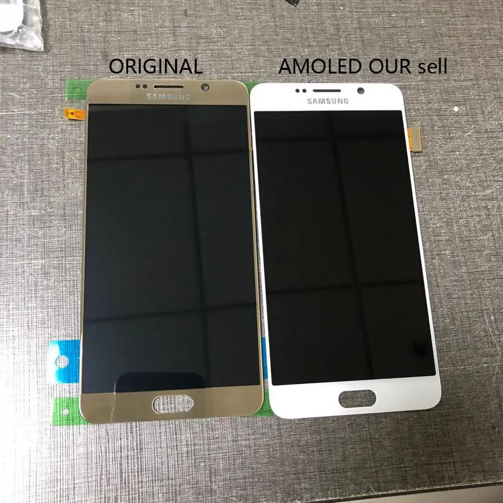 Новый супер AMOLED ЖК дисплей с рамкой для SAMSUNG Note 5 Note5 N9200 SM N920 N920C N920A N920F LCD сенсорный
