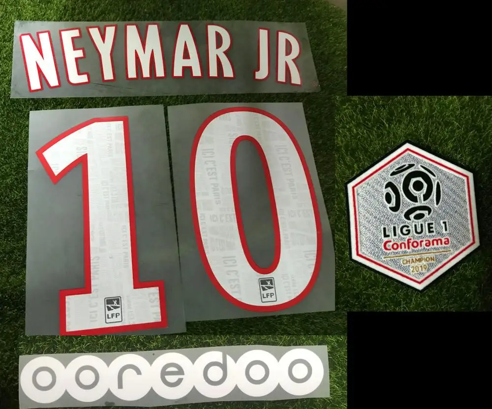 19 Mbappe 7 Nameset 10 Neymar Jr Name Number Ligue 1 Champion Patch Ooredoo Badge Patches Aliexpress 19 Mbappe 7 Nameset 10 Neymar Jr Name Number Ligue 1 Champion Patch Ooredoo Badge Patches Aliexpress
