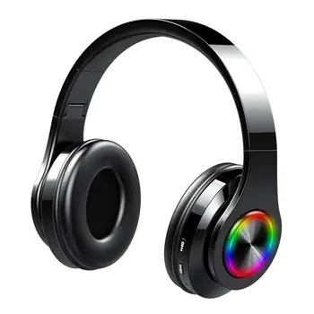

Wireless Bluetooth 5.0 Luminous Retractable Foldable Headphone with Microphone