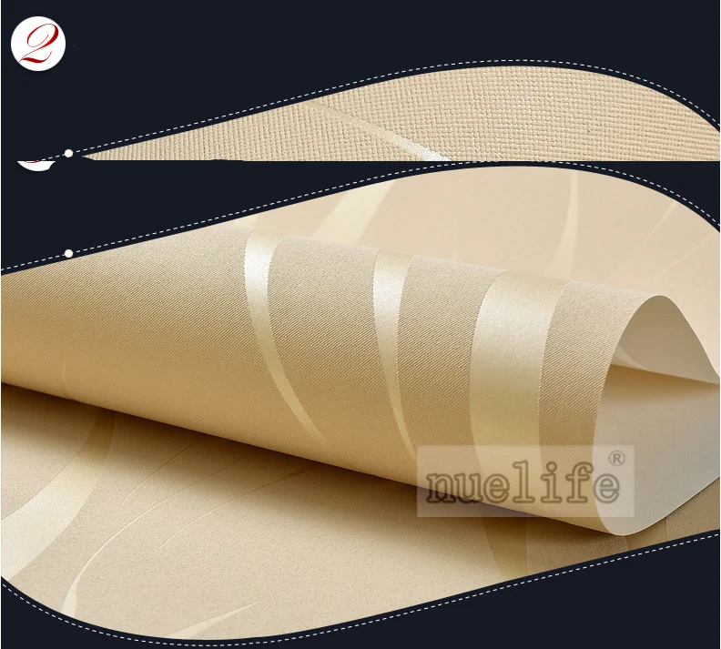 Simple modern gold striped wallpaper plain non-woven wallpaper living room modern minimalist bedroom solid color home wallpaper