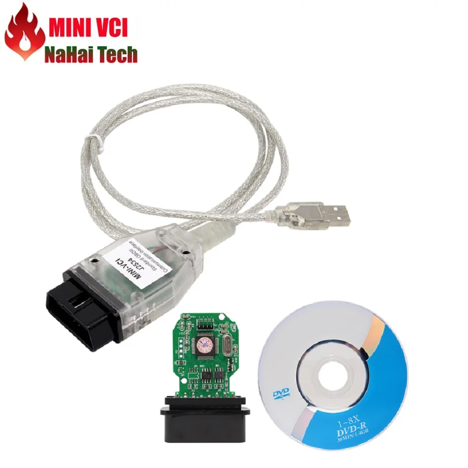 Мини vci J2534 для T OYOTA Techstream FT232RQ и FT232RL чип диагностический один кабель версия