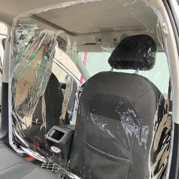 

1.4x1.8m/1.4x2m Car Taxi Isolation Film Full Surround Protective Cover Separate front rear rows isolate bacteria protect driver