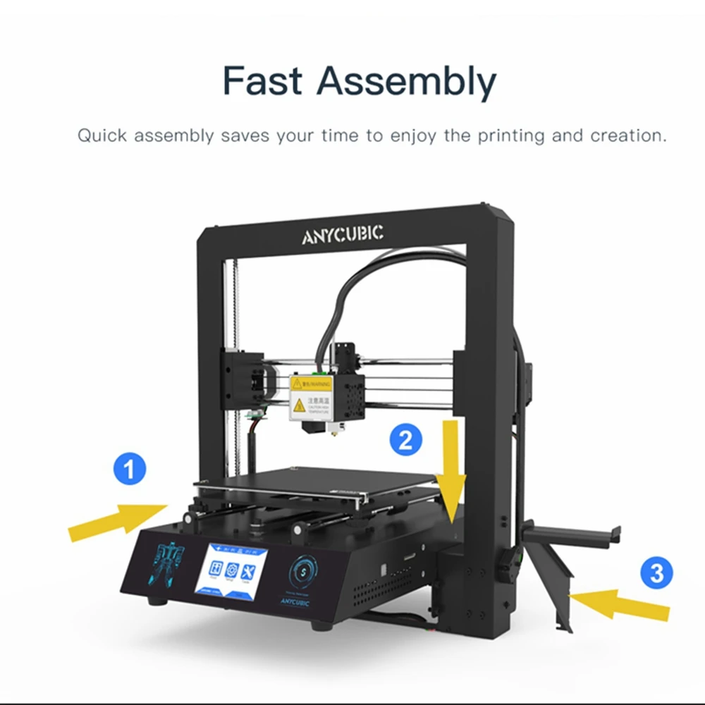 ANYCUBIC Mega-S 3d принтер i3 Мега Модернизированная версия размера плюс TFT сенсорный экран ультрабук настольный 3d Принтер Комплект drukarka 3d