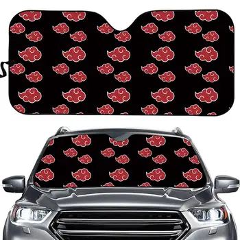 

3D Anime Naruto Shippuden Akatsuki Pattern Car Sun Shade Foldable UV Protect Front Windshield Sunshade Car Interior Accessories