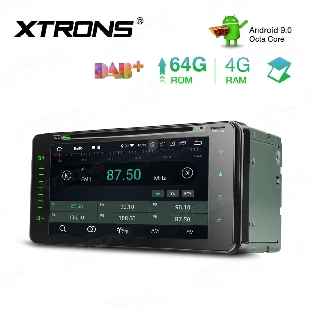 Perfect 6.95" Android 9.0 64G ROMCar DVD Multimedia Navigation GPS Radio for Toyota 4Runner 2002-2009 & Vios 2003-2010 & Hilux 2001-2011 2