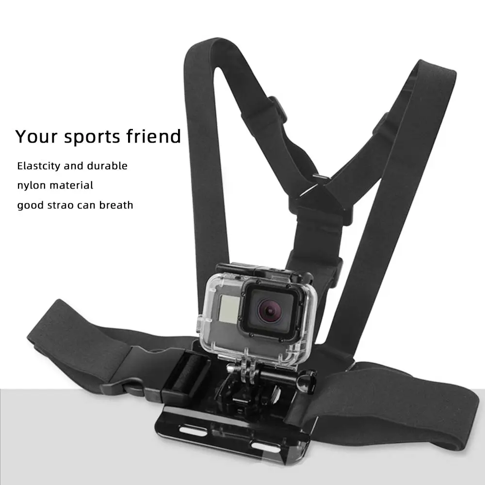 Аксессуары Go Pro для Gopro hero7 6 5 4 3+ спортивная Экшн-камера нагрудная головка ручной ремешок для Xiaomi yi 4k Eken Car Supction