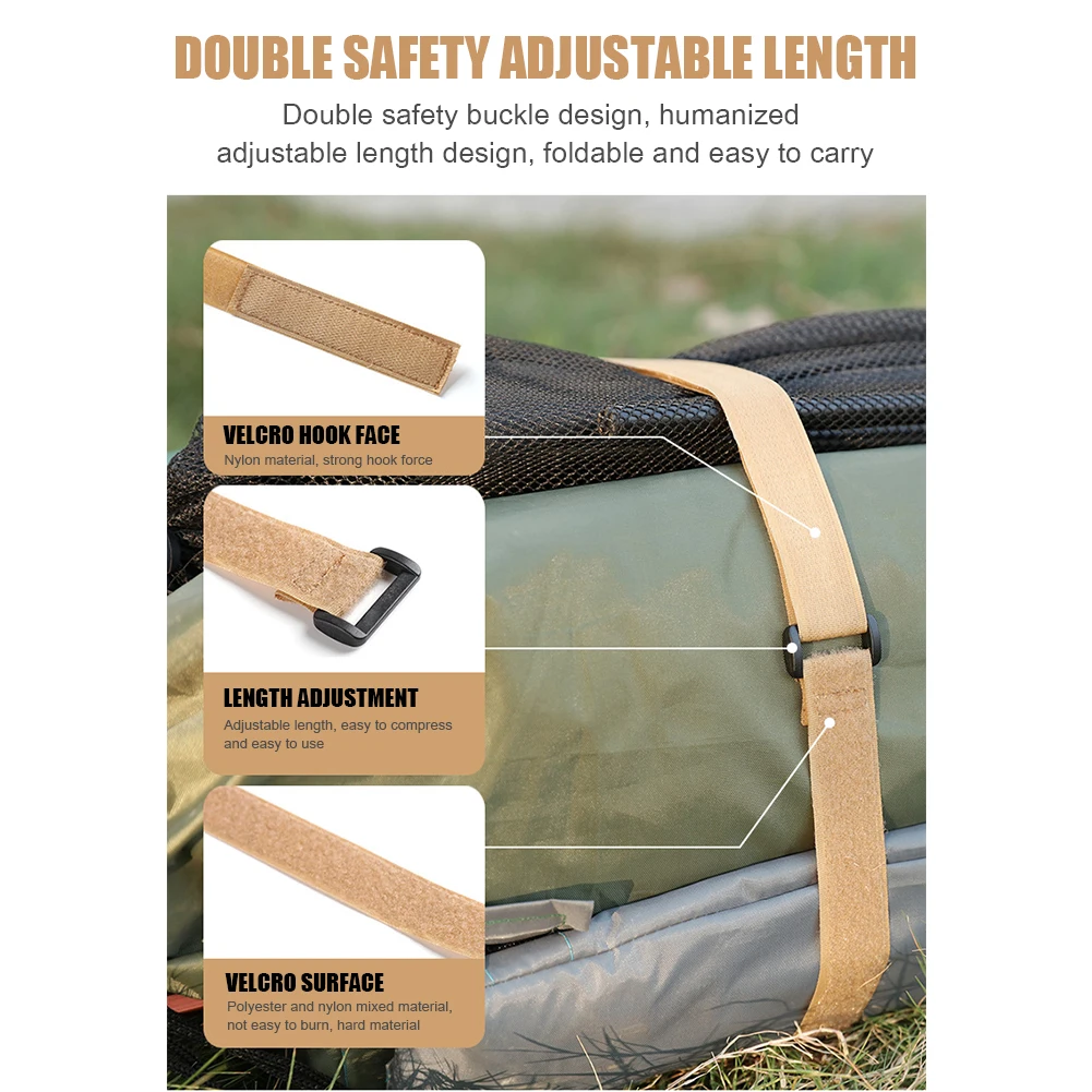 2/4Pc Travel Cargo Strap Outdoor Camping Hiking Cargo Storage Fixing Belt Travel Tour Luggage Baggage Sticker Tied Tighten Strap elastic ropes