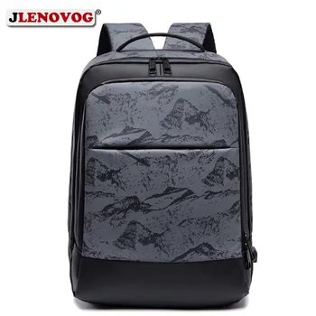 

Landscape Printing Bagback 2020 Men USB Charging Business Backpack 14 15.6 Laptop Bag Multifunctional Waterproof Travel Backpack