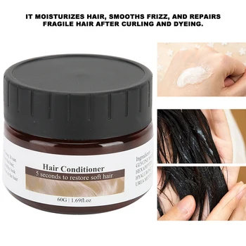 

60g SNMLPM Hair Mask Moisturizing Hair Deep Treatment Conditioner for Repairing Dry Fragile Damaged Salon Home Hair Care