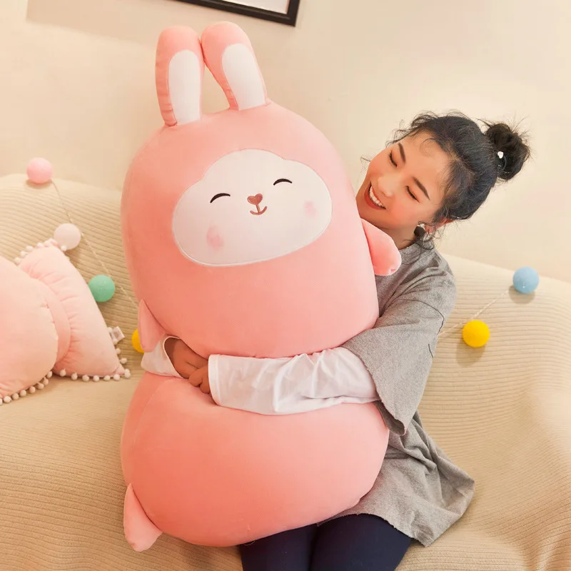 

Japanese-style GIRL'S Pink Expression Rabbit Doll Lovely Pink Rabbit Plush Toy Pillow Cartoon Children's Day Gift