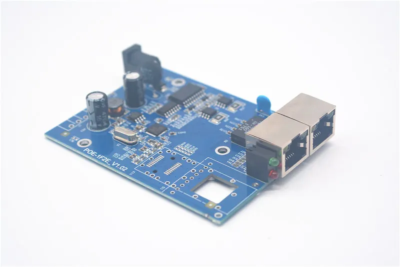 

POE Fiber Optic Transceiver 1 Optical 1 Electrical 2 Electrical Standard Intelligent Power AT / AF Protocol PCBA
