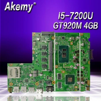 شراءAkemy X541UJ X541UVK اللوحة الأم للكمبيوتر المحمول For Asus X541UJ X541UV X541U A541 اختبار اللوحة الرئيسية الأصلية 4G RAM I5-7200U GT920M