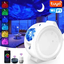 

Tuya WiFi Galaxy Light Projector Night Light Music Star Projector Color Starry Sky Work with Alexa Remote Control Smart Life APP