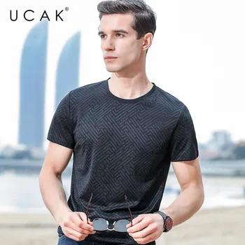 

UCAK Brand Casual O-Neck T-Shirts Mens 2020 New Arrival Fashion Style Short Sleeve T Shirt Summer Streetwear Cotton Tshirt U5134