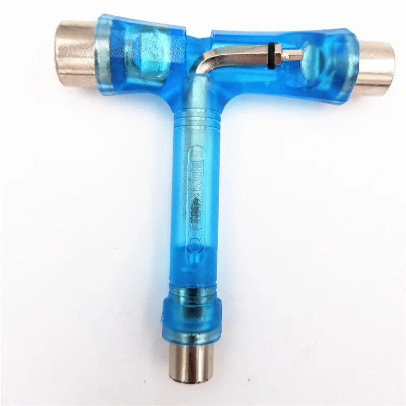 Crystal blue T Качественные L Ключ Т инструменты скейтборд Лонгборд инструменты для скутера Т-образные Инструменты Аксессуары для регулировки и монтажа грузовиков - Цвет: Crystal blue T