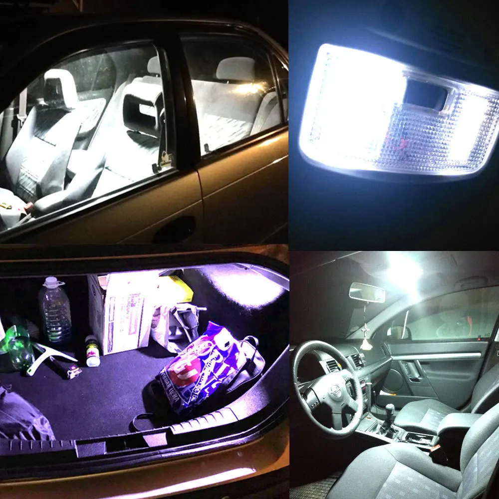 Hviero White Red Blue T10 Cob 24 SMD 36 SMD Car Led Vehicle Panel Lamps Auto Interior Reading Lamp Bulb Light Dome Festoon BA9S DC 12v