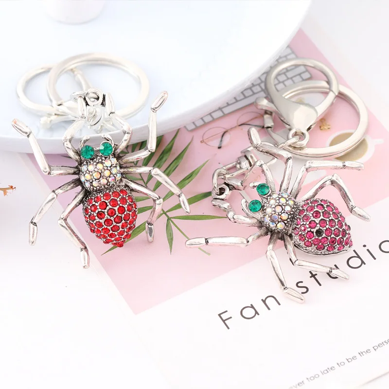 Творческий алмаз набор брелок паук ручной работы брелок паук животное кулон металлическая фурнитура кулон