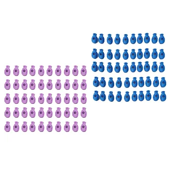 

50pcs Single Hole Cord Lock Toggle Buckle Shock Cord Stopper End Lock Spring Stop Toggle Stoppers Fastener Slider Toggles End