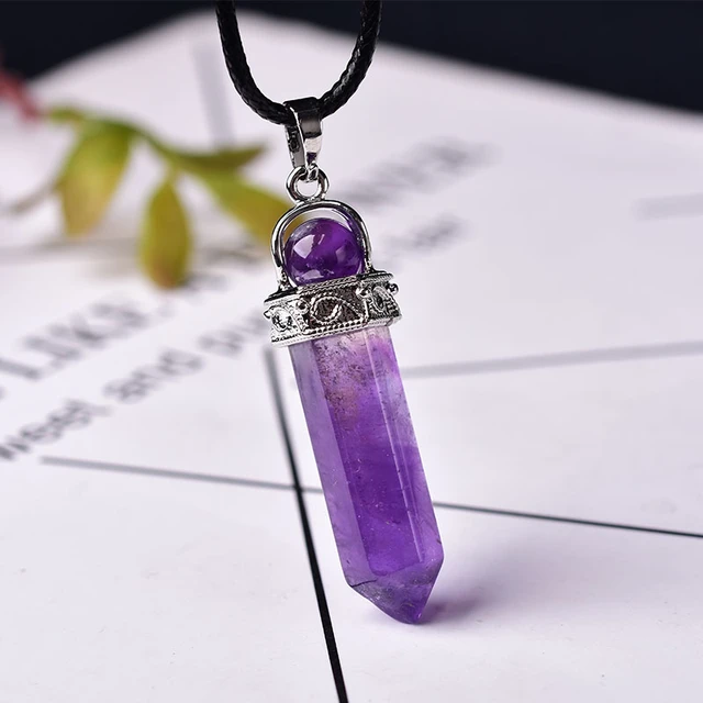 Purple Imperial Jasper Stone Necklace Gemstone Necklace Healing Minerals  Stones Boho Jewelry I1131 - Etsy