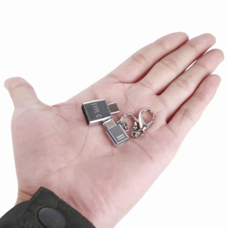 2 шт мини металлический Micro USB 2,0 Женский к USB 3,1 Тип C штепсельный кабельный переходник USB-C OTG type-C USB2.0 USB3.1 конвертер комплект синхронизации данных