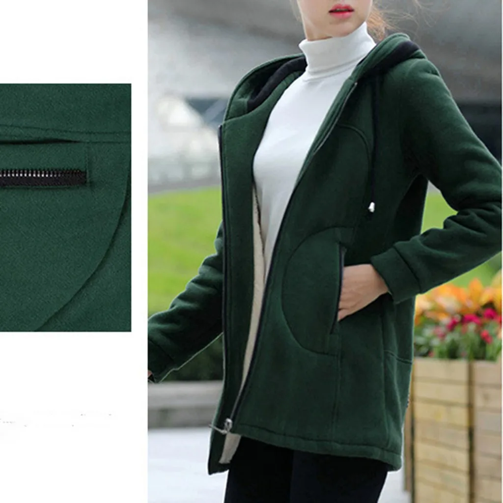 Пальто для девочек; manteau femme зимняя куртка женская зимняя теплая верхняя одежда, однотонные, с карманами из композитных материалов коллекции ropa mujer