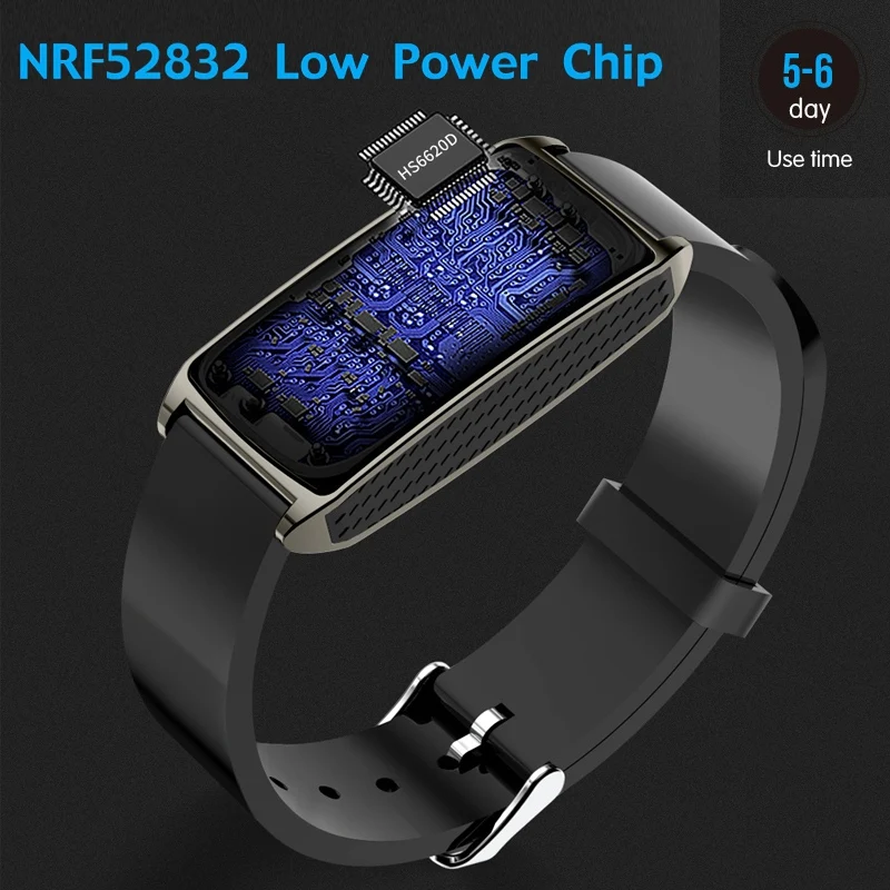 GT58 Waterproof Smart Band PPG+ECG+HRV Heart Rate Monitor Health Check Bracelet Call Notification Anti-Lost Reminder Wristband