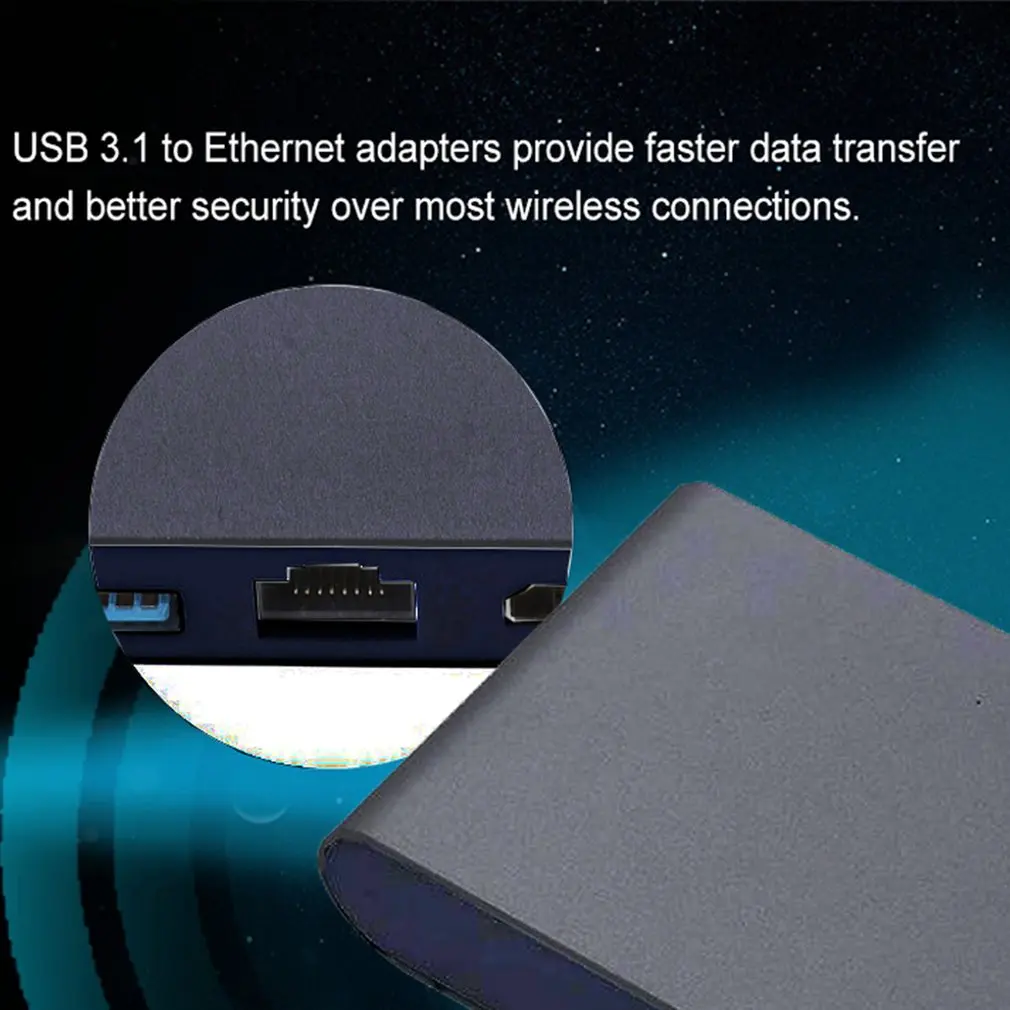 4 в 1 USB-C концентратор адаптер USB 3,1 type-C концентратор к HDMI 4K RJ45 Gigabit Ethernet USB 3,0 HDMI USB-C адаптер Высокая скорость передачи данных