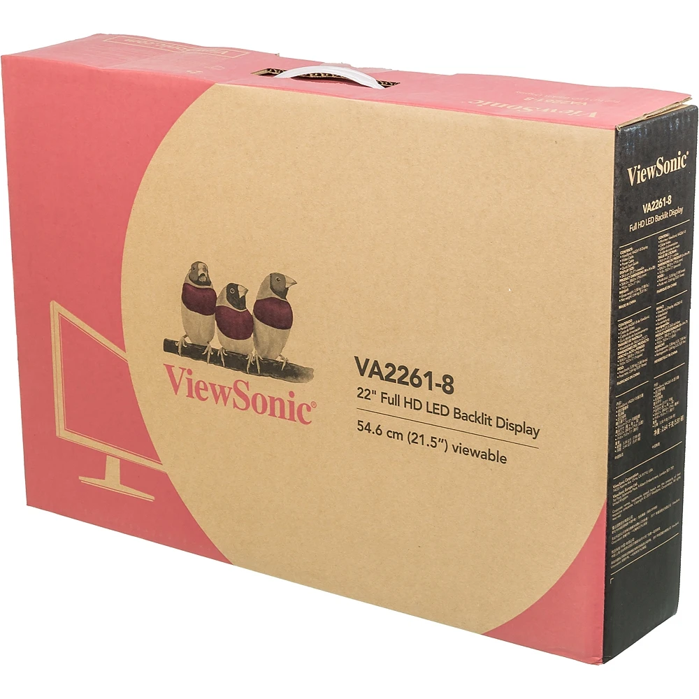 Монитор ViewSonic 21.5" VA2261-8 черный TN LED 5ms 16:9 DVI Mat 50000000:1 250cd