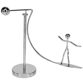 

Table Toys, Finger Toys, Stainless Steel Finger Balance Toys, Newton Cradle Weights Mold Metal Craft Surfing Villain Art Swing D