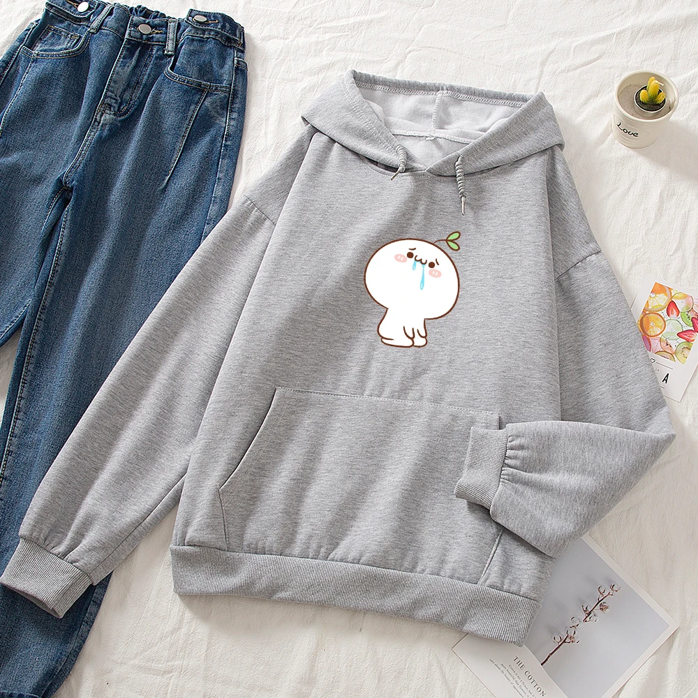 

90s Aesthetic Hoodie Oversize Women Kawaii Sweatshirts Cotton Chic Autumn Winter Casual Pocket Pullovers Lady Moletom Feminino