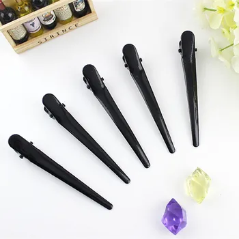 

10Pcs DIY Black Metal Single Prong Hairstyle Alligator Hair Clip Large Barrettes Headwear For Women Styling Tools Hairpin