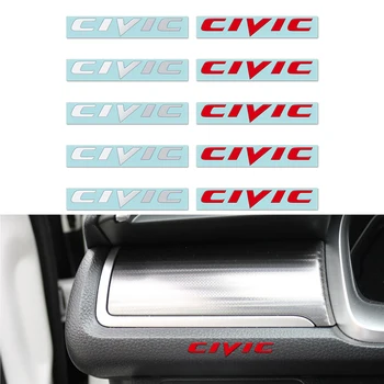 

Car Interior Nickel Metal Fashion Stickers Badge Car Styling Decal For Honda Civic Accord Odyssey Spirior CRV Car Accessories