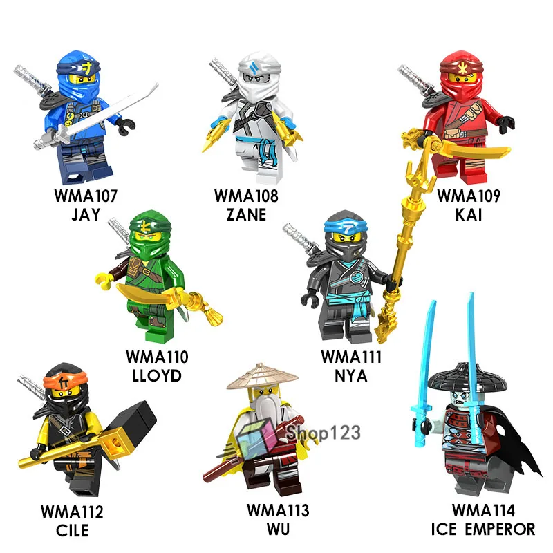

Single SaleWu Ice Emperor Cole Lloyd Jay Zane Kai Nya Building Blocks Gift Toys For Children Friends