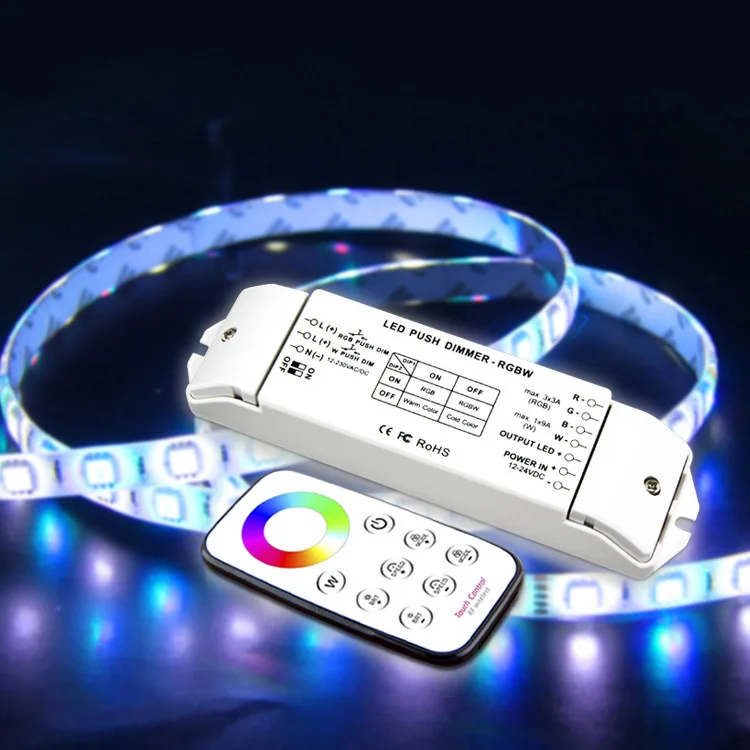 FFYY-Led Rgb Rgbw контроллер полосы Dc12V 3Ax3Ch 9Ax1Ch Выход Многофункциональный светодиодный 4096 светильник уровня, Rgbw светодиодный контроллер Bc-420