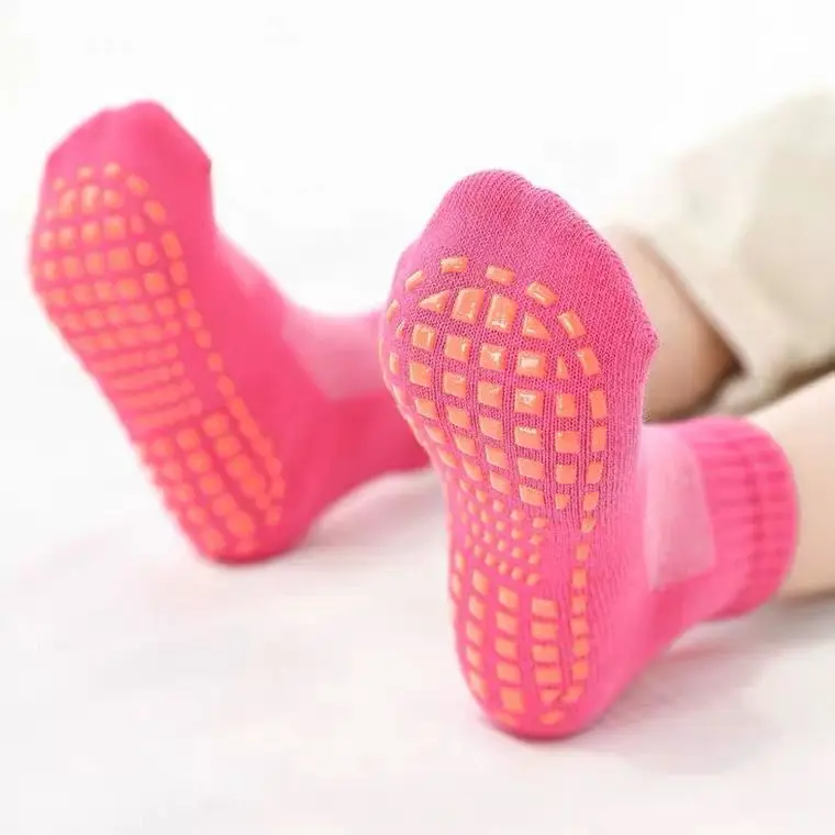 Fashion Socks Boys and Girls Anti Slip Cotton Trampoline Socks Soccer Football Sports non-slip floor socks Funny