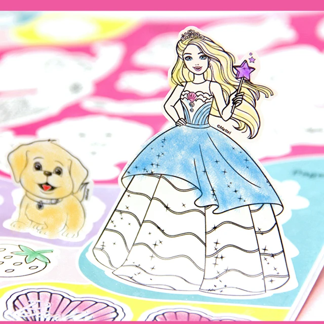 Kawaii Barbie Desenho Livro Princesa Pintura Imagem Livros