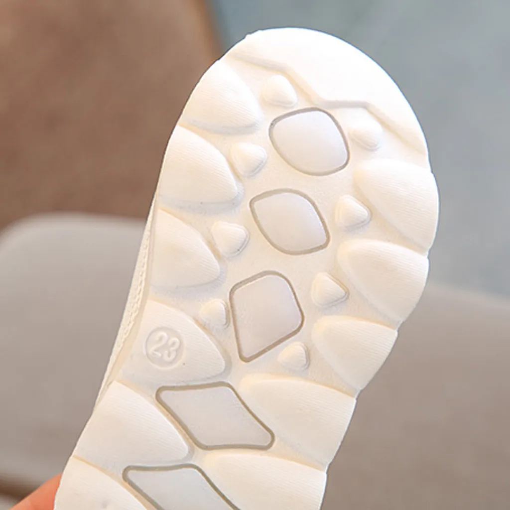 TELOTUNY Kids Toddler Led Glowing Sneakers Children Pearl Bling Sequins Luminous Shoes For Girl Boy Toddler Baby Light Shoes 101
