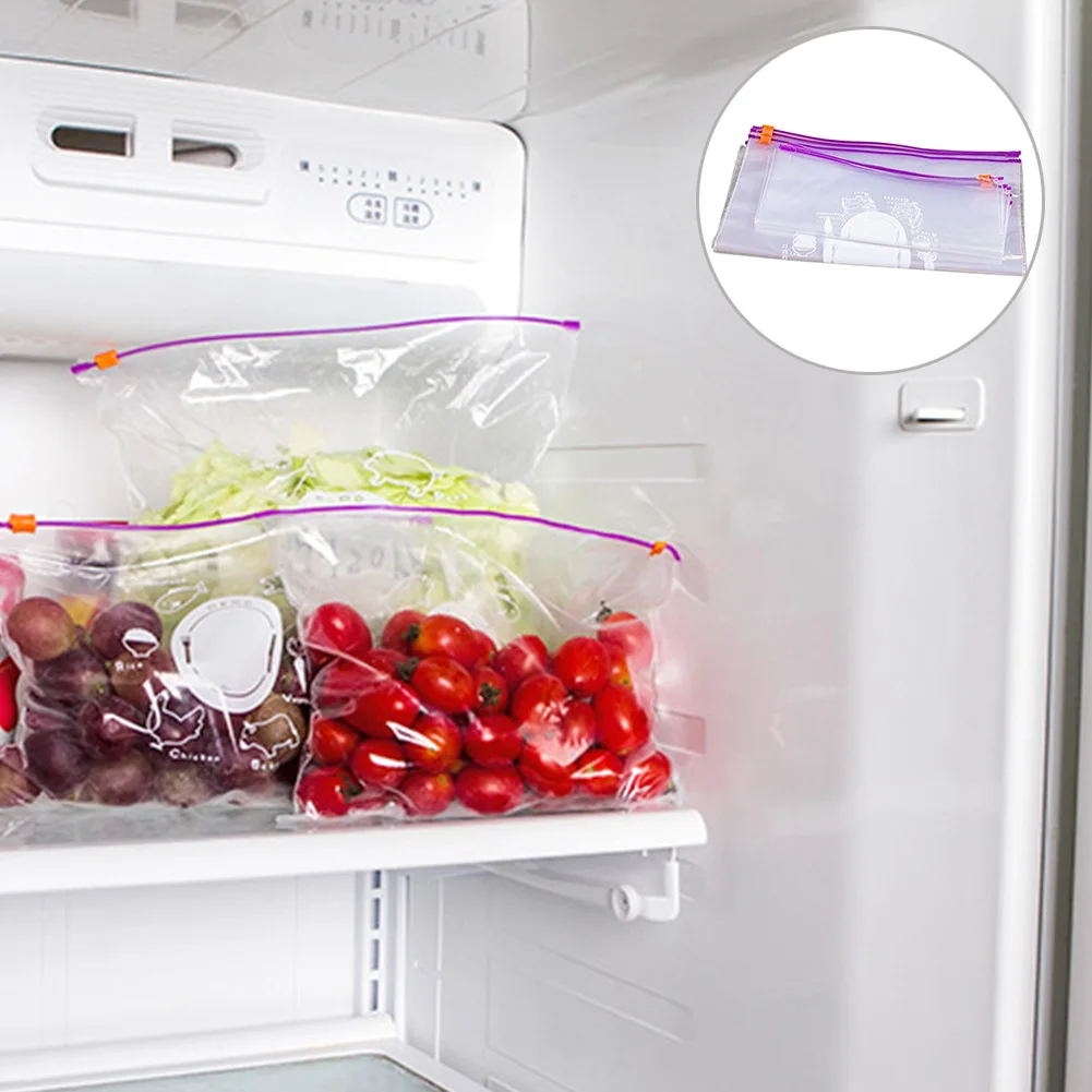 10 шт. прозрачная плотная пластиковая сумка для пикника на молнии хранения