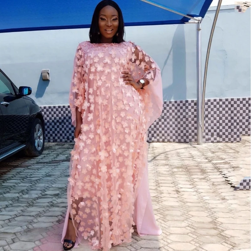 Chiffon African Style Party Women Long Dresses Casual Oversize Loose Female Batwing Sleeve Vintage Maxi Dress And Lining Chiffon African Style Party Women Long Dresses Casual Oversize Loose Female Batwing Sleeve Vintage Maxi Dress And Lining