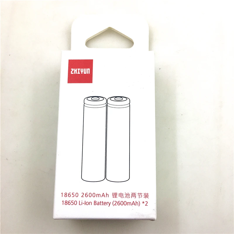 2 шт. оригинальный 18650 2600 мАч литий полимерный аккумулятор для Zhiyun Weebill Lab / S