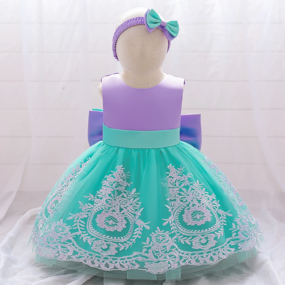 bebê meninas vestido de batismo branco da criança princesa roupas de aniversário laço arco baptizado vestido de baile crianças vestidos para meninas