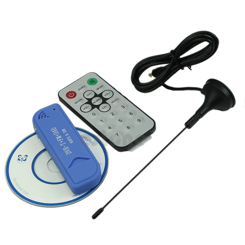 Качественный USB 2,0 цифровой DVB-T SDR+ DAB+ FM HDTV тюнер приемник RTL2832U+ R820T2 SCA