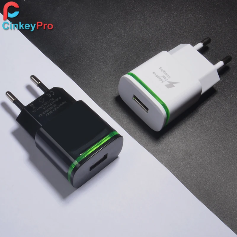 Зарядное устройство USB CinkeyPro быстрая зарядка 3 0 со светодиодной подсветкой для