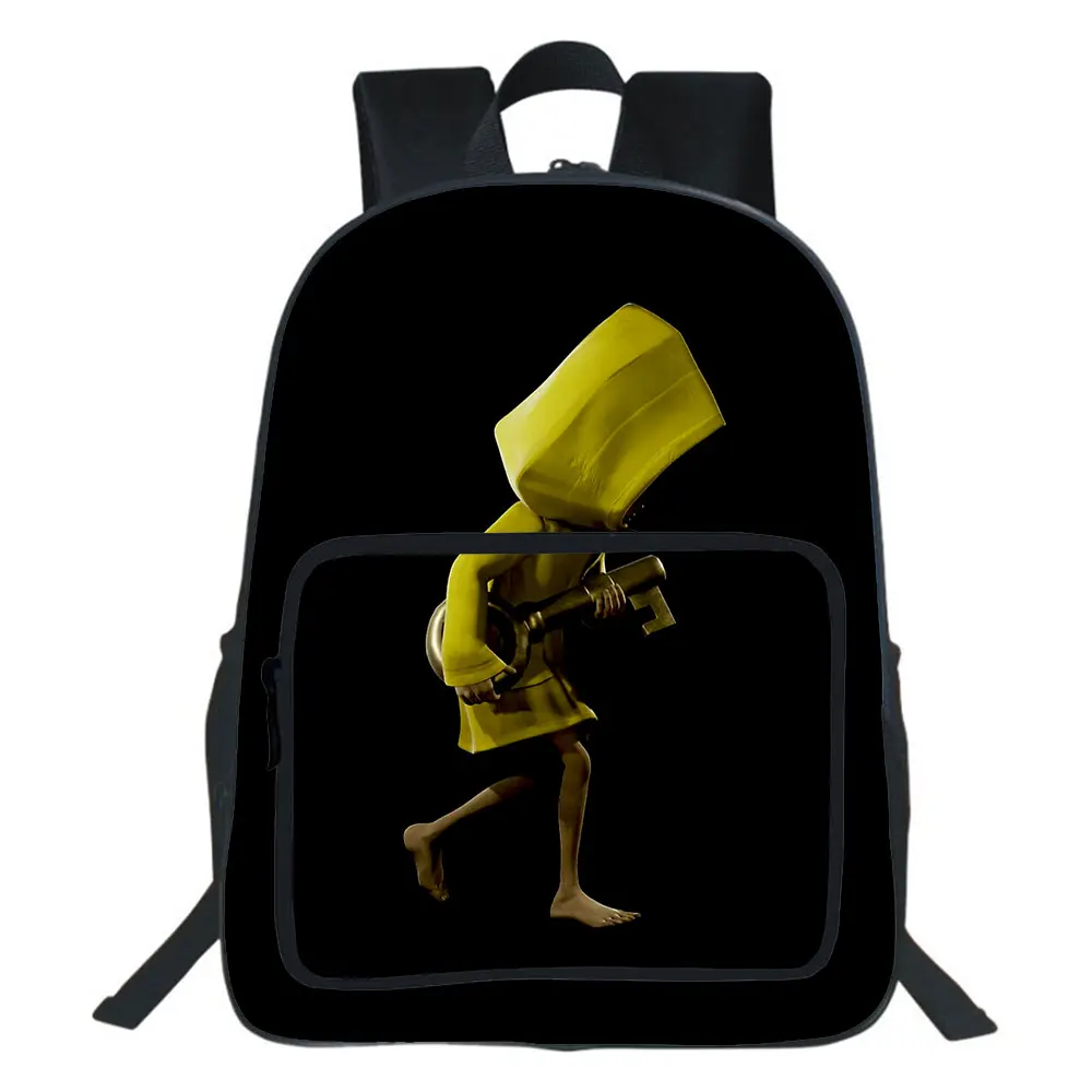 19 Inch Little Nightmares Backpack Boys And Girls Bag Teen School Bag Unisex Bag Cartoon Rucksack Mochila. Support Custom Logo