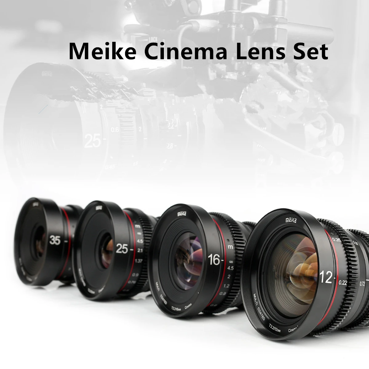 US dollar Enzovoorts Verst Meike 12mm 16mm 25mm 35mm T2.2 Manual Focus Cine Lens Kit For Micro Four  Thirds (mft, M4/3) Mount Olympus Panasonic - Camera Lenses - AliExpress