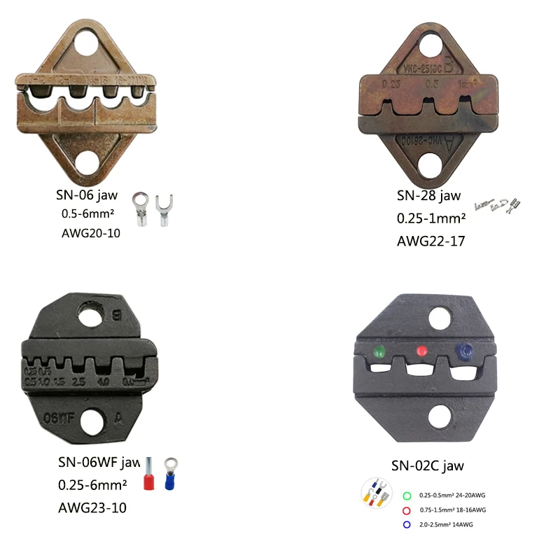 Мультитул кабель обжимные клещи SN-48B в 4 Челюсти 02C/28B/06/06WF/отвертки ручные инстременты комплект для обжима Набор инструментов Набор щипцов